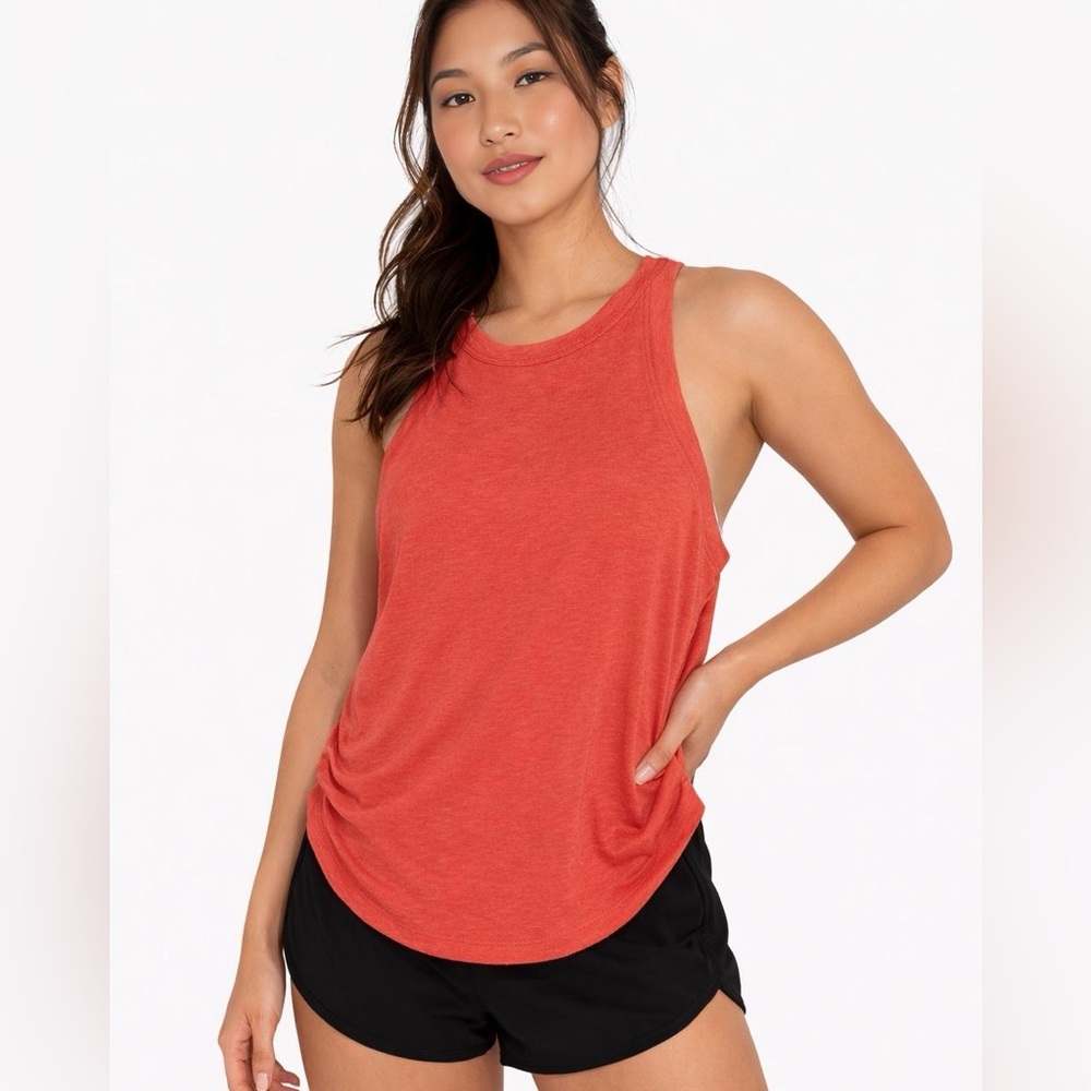 J. Crew Coral Sleeveless Muscle Tank